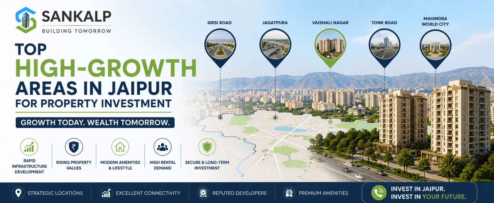 Top High-Growth Areas in Jaipur for Property Investment